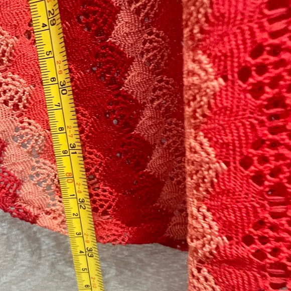 Swimsuit coverup. Striped in shades of orange. - Picture 6 of 6